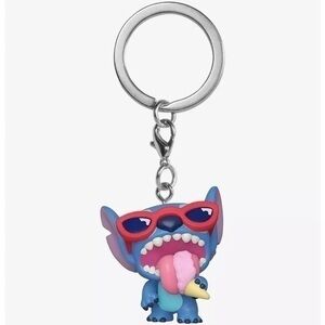 Disney : Summer Stitch w Ice Cream Scented Funko Keychain | NWT ✨